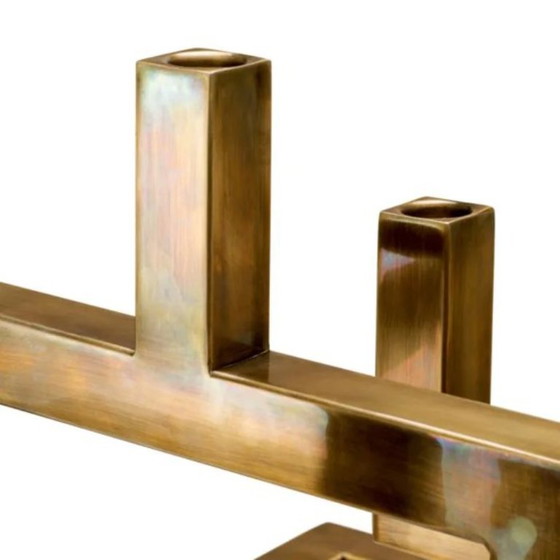 Portacandele Skyline - Ottone vintage – Eichholtz, Brass (photo 3 of 5)