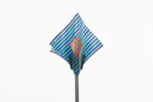 Studio Italia Lampadaire à abat-jour en verre italien