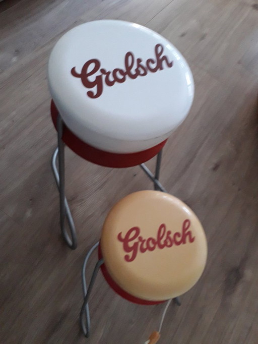 Grolsch lamp and stool