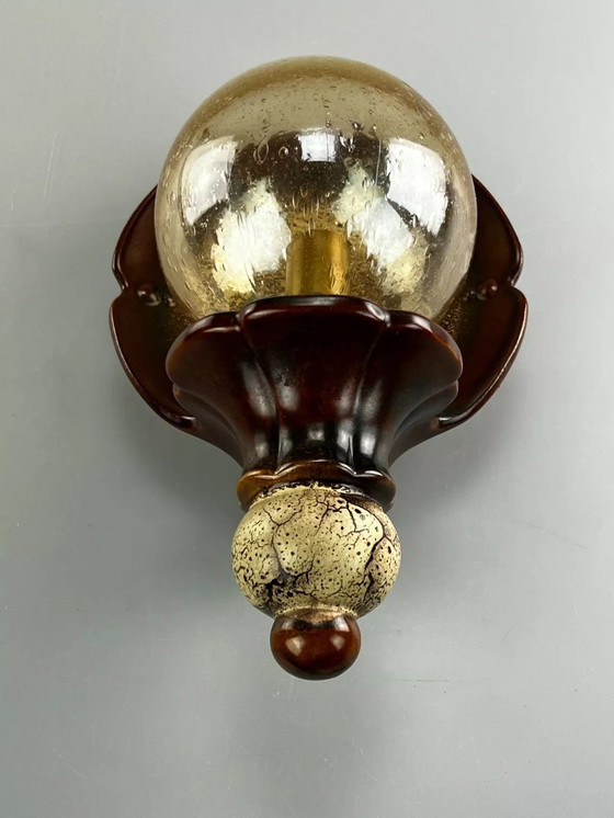 Image 1 of 60s 70s lámpara lámpara de pared cerámica mid century space age 60s 70s