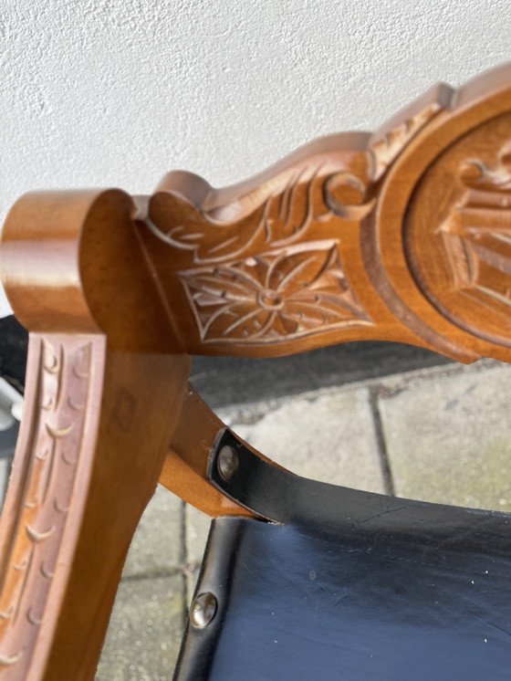 Image 1 of Sedia vintage in stile rinascimentale Savonarola