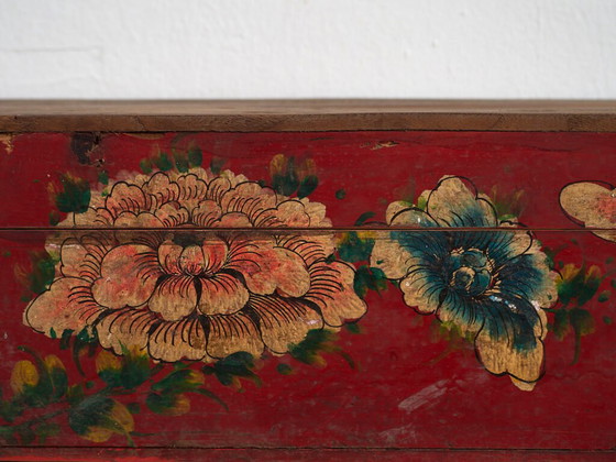 Antique red case with floral motifs (c.1900) #34 – Decorative Objects (photo 35 of 40)