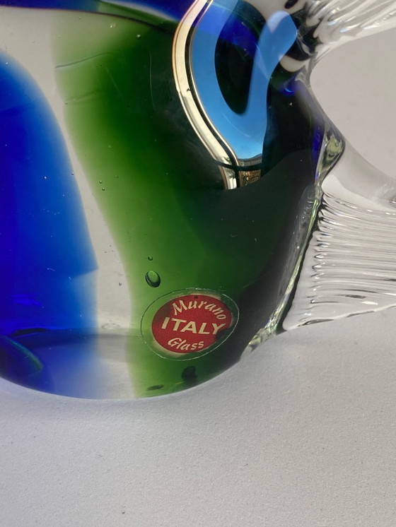 Image 1 of Murano kunst, glazen beeldjes – Olifant & Vis – Handgemaakt – Italië