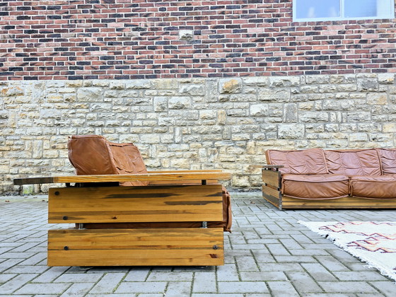 Image 1 of Hämeen Kalustaja 70s bancs canapé ensemble canapé vintage 