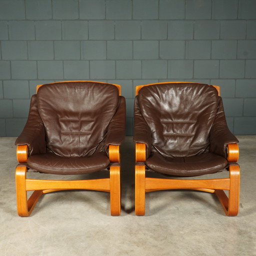 Danish design "Apollo" armchairs - Svend Skipper - 1970s