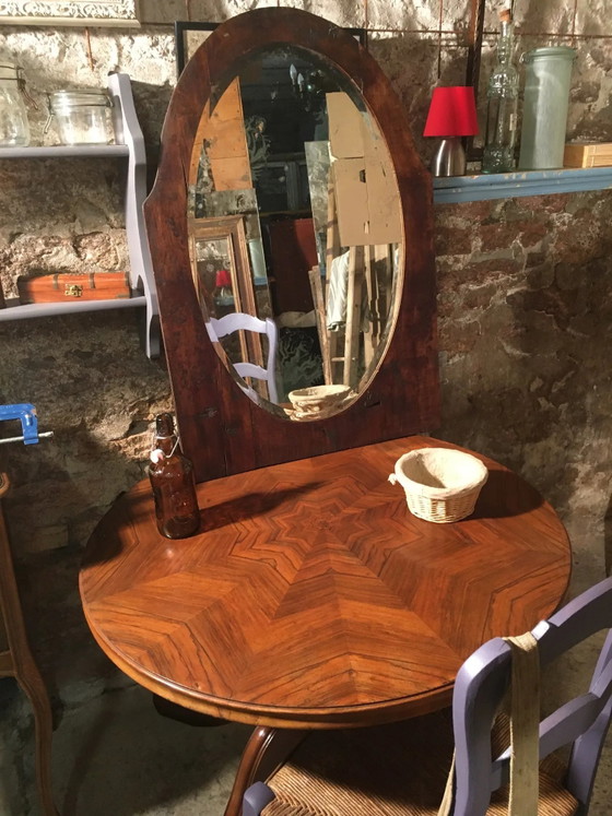 Ovaler Facettenspiegel 92x63 – Holz (photo 6 of 10)