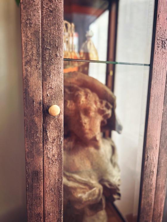 Antik-Stil, patinierte Vitrine – Wood (photo 7 of 14)