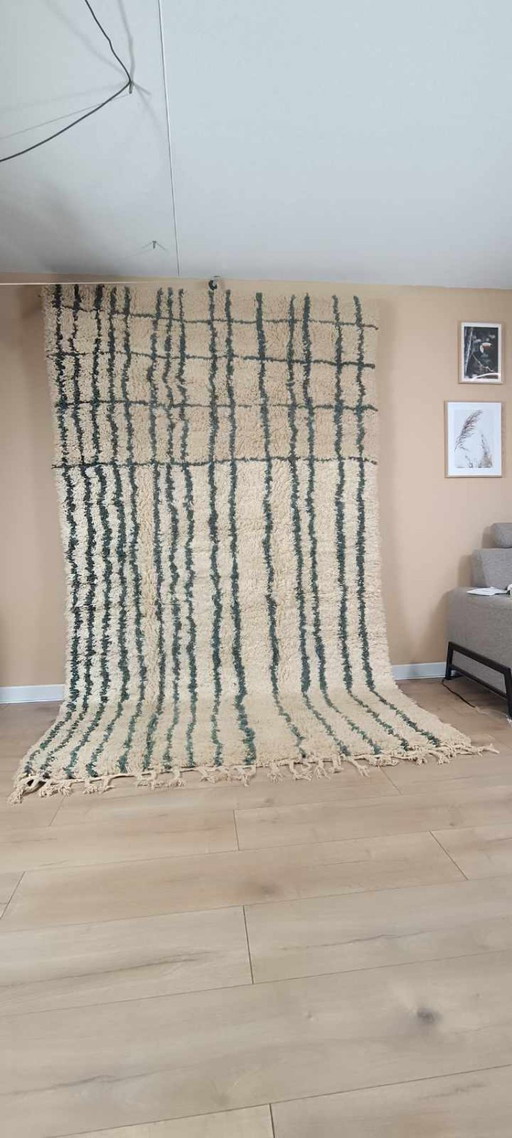 Berber carpet rug new wool moroccan Carpet - 332 x 201 cm 300 x 200 m Type B12.7