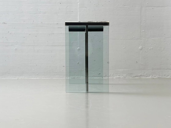 Image 1 of Scrivania/consolle in vetro di Gallotti & Radice, Italia, anni '70.