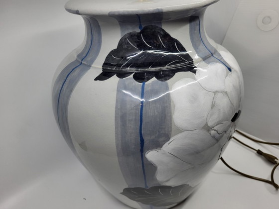 Image 1 of Hubert Olivier ceramic lamp, France, 1980