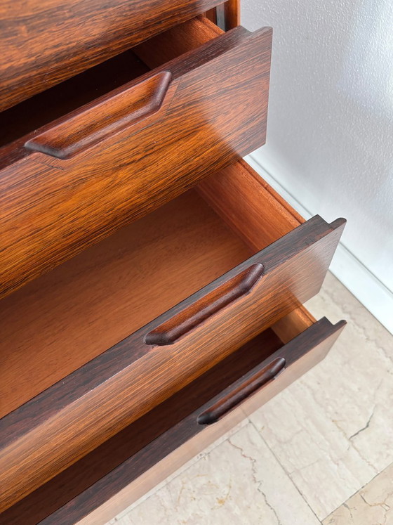 Dark wood Chest of drawers by Svend Langkilde, Denmark, 1960s, set of 2, Scandinavian (photo 21 of 23)