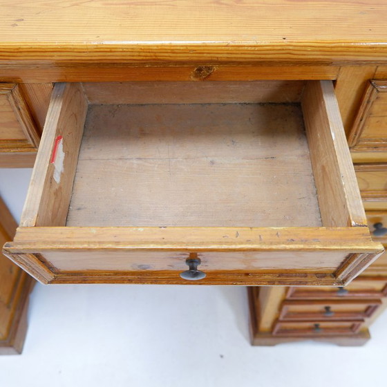 Image 1 of Apothecary cabinet on a solid pine pedestal - England, early 20th century