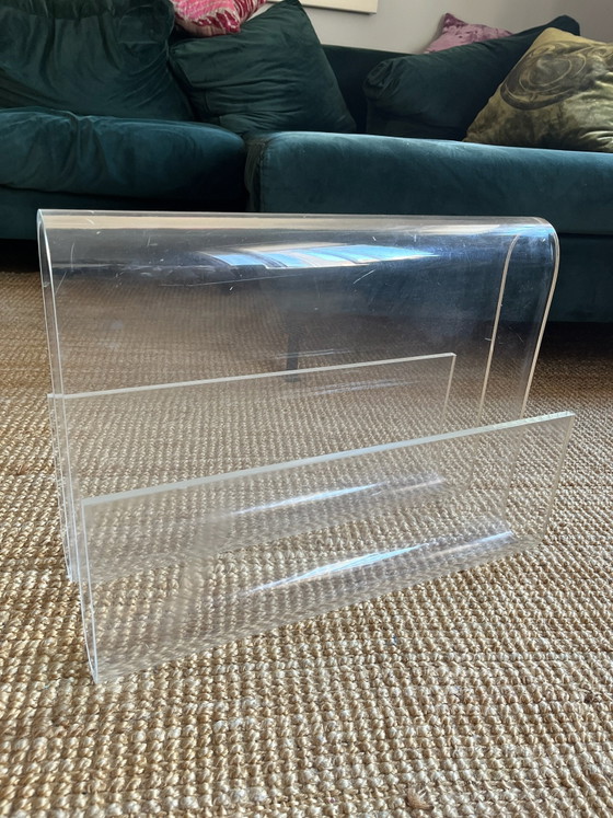 Splendido portariviste - vintage, Armadi contenitori, Plexiglass, Plastica, Trasparente (foto 5 di 7)