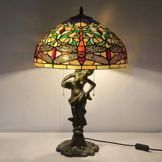 Image 1 of Prachtige Tiffany-stijl tafellamp 65x40
