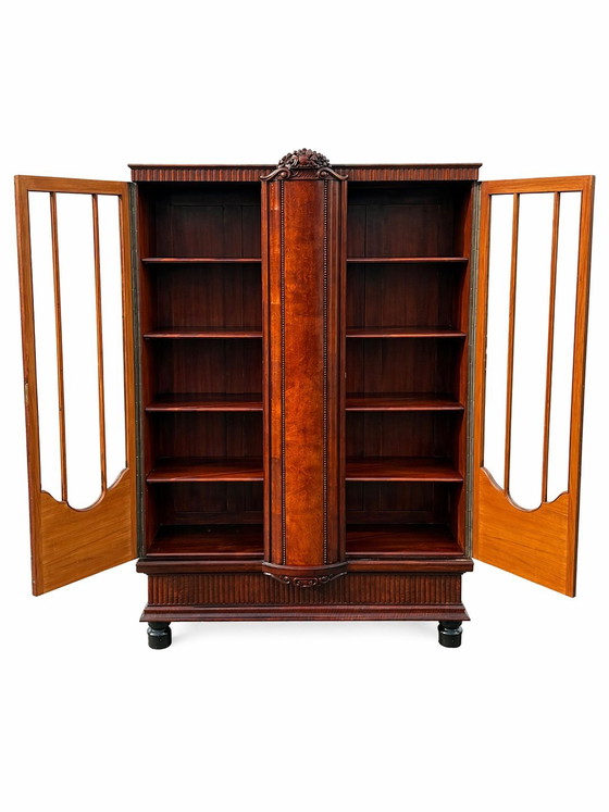 Image 1 of Antieke vitrinekast/vitrine in Lodewijk XVI-stijl - begin 20e eeuw