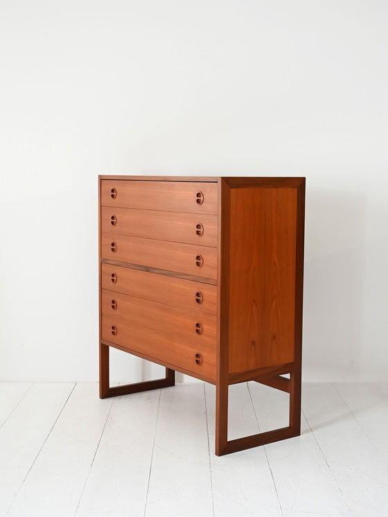 Image 1 of 1960s Danish Teak Chest of Drawers by Arne Wahl Iversen