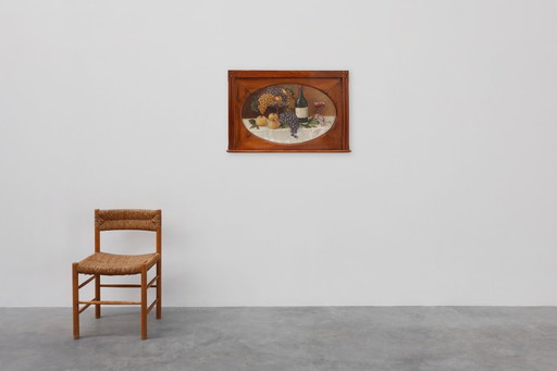 Naturaleza muerta Pintura al óleo sobre madera del artista belga A. Heynderickx, 1922