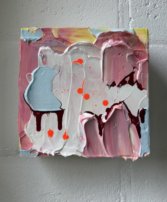 Image 1 of Opera d'arte astratta, pittura con texture
