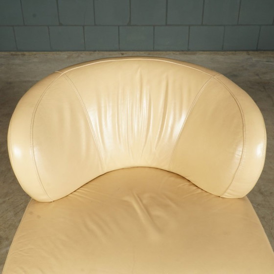 Ensemble de fauteuils vintage en cuir beige – Leather (photo 11 of 12)