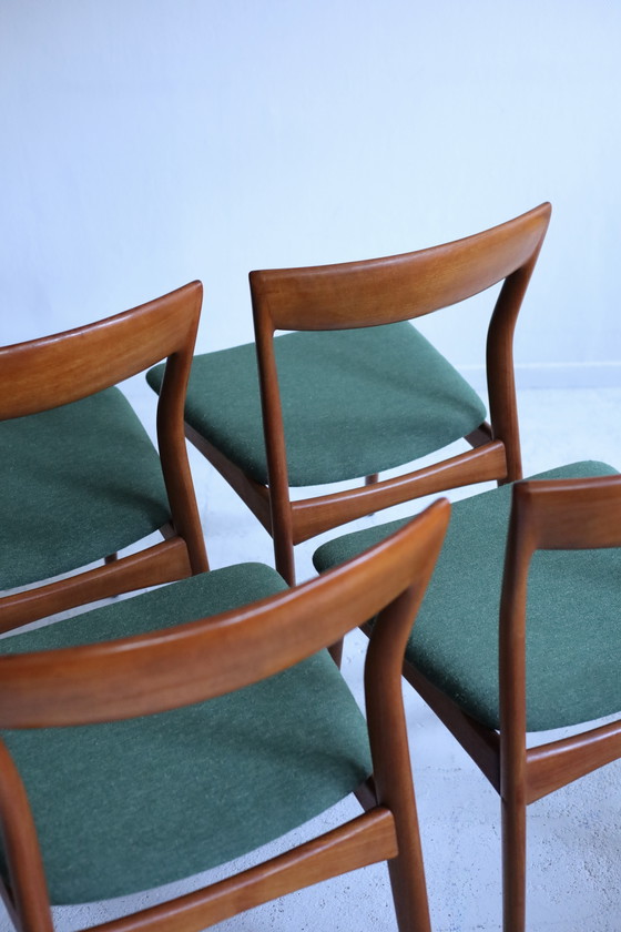 Image 1 of Juego de 4 sillas de comedor R. Borregaard, década de 1970.