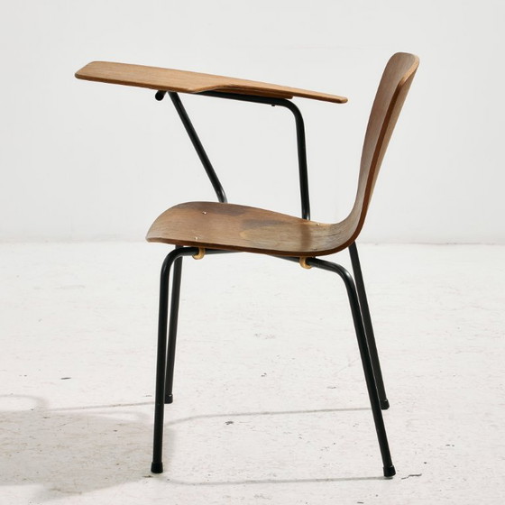 Image 1 of MK11023 Teak chair with writing tablet