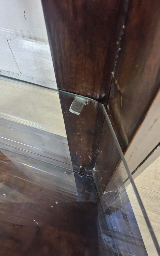 Image 1 of Vitrina antigua de madera de gran tamaño con forma hexagonal (alto 206 cm) (vitrina curiosa)