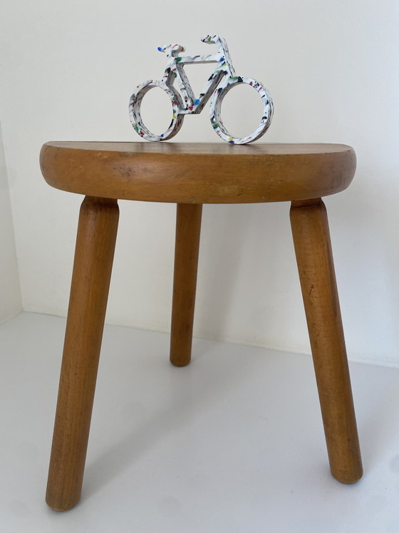 Image 1 of Sgabello vintage in legno - Berger Charlotte Perriand - stile