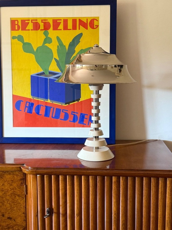 Image 1 of Space age pagoda table lamp, France 1970s