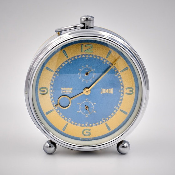 Image 1 of Rara sveglia meccanica vintage HES JUMBO, prodotta in India