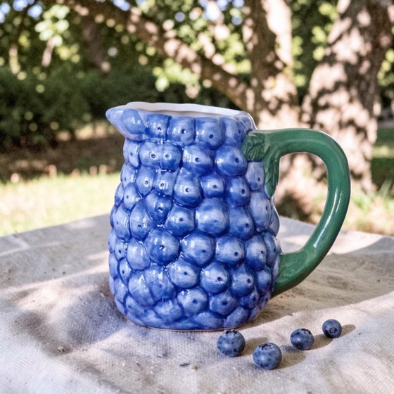 Image 1 of Trio di caraffe vintage in terracotta color mirtillo
