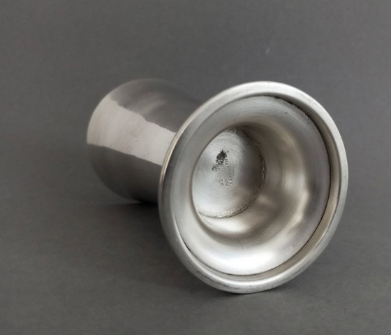 Image 1 of Vase Art déco argenté d'Eduard Hartmann Metallwarenfabrik Munich, années 1920, très rare