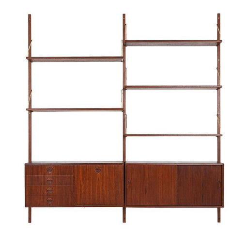 Teak system bookcase, Danish design, 1960s, production: Denmark