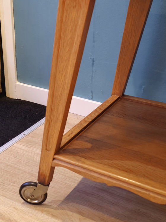 Image 1 of Vintage Serving Trolley Drinks Cart Side Table