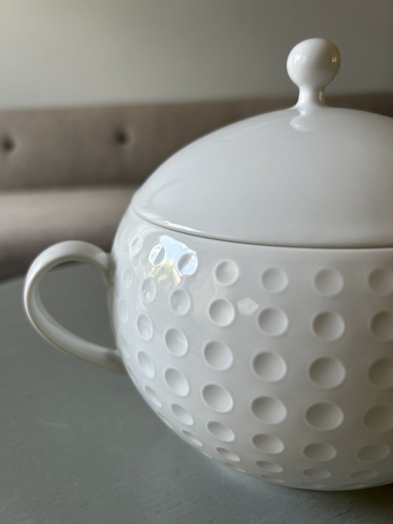 Vintage Arzberg Golfball Tureen, Löffelhardt, Form 2375 – Crockery, Porcelain (photo 2 of 5)