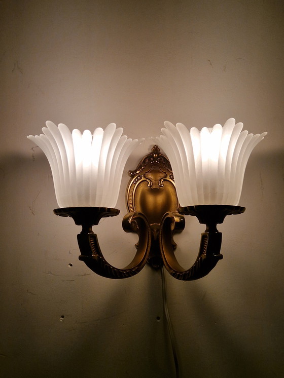 Image 1 of Lámpara de pared doble clásica 