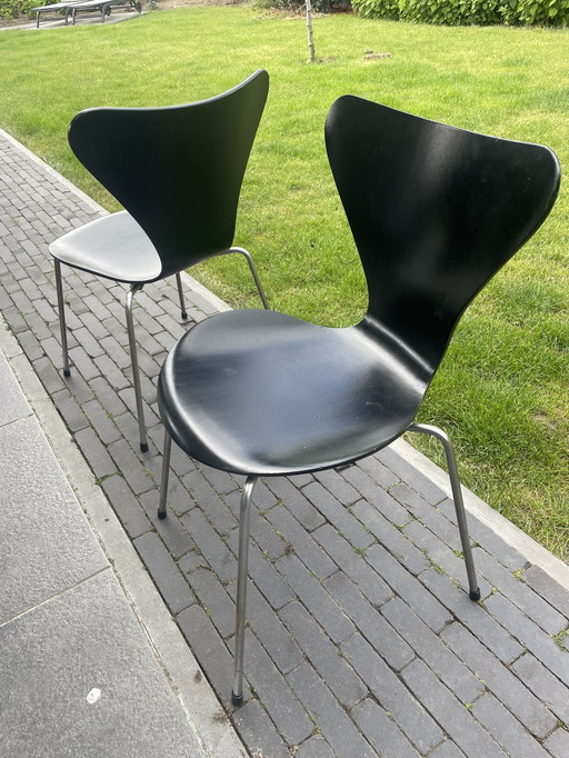 2 Vintage Fritz Hansen Vlinderstoelen Jaren 60 Deens Design