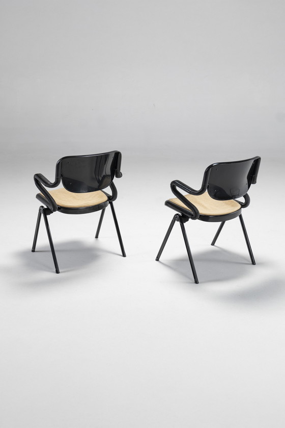 Image 1 of Pair Of Vertebra Chairs By E. Ambasz & G. Piretti For Anonima Castelli, Italy, 1970S