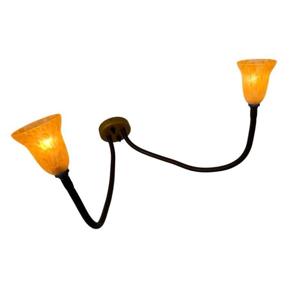 Image 1 of Rob Nollet - Deja Vu Nijmegen - Wall mounted lamp - Gooseneck (Double) - Glass shades, Dutch design