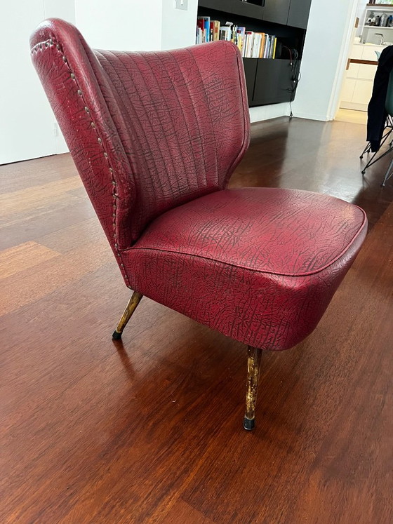 Originele Expo 58 Cocktailzetel – Stoelen / fauteuils, Wood, Skai (photo 2 of 5)