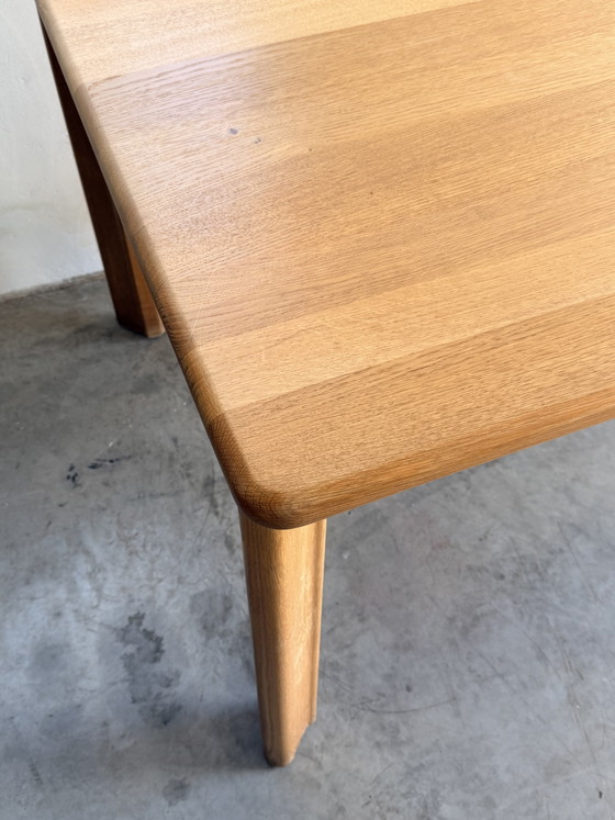 Tavolo da pranzo Brutalista Belga, Rovere Massiccio, 1984. – Tavoli da pranzo, Wood (photo 5 of 6)
