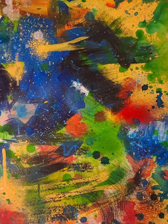 Image 1 of Matias MACHADO - Street Abstraction - Artist painting