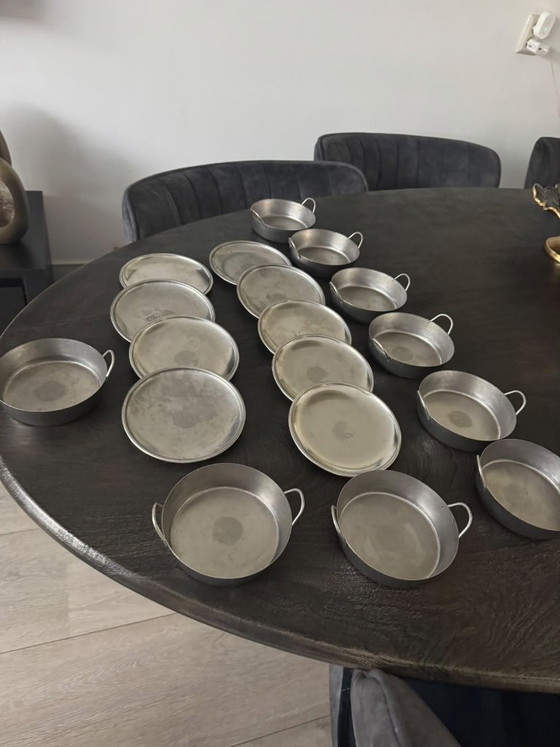Vintage Tognana Tex Mex Collection Serving Dishes and Bowls, Crockery, Metal, Silver (photo 2 of 6)
