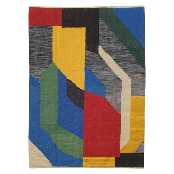 Tappeto Arazzo Sonia Delaunay Olympie 1970 | Lana Tessuta a Mano | 176×247 Cm – Tappeti, Wool (photo 12 of 13)