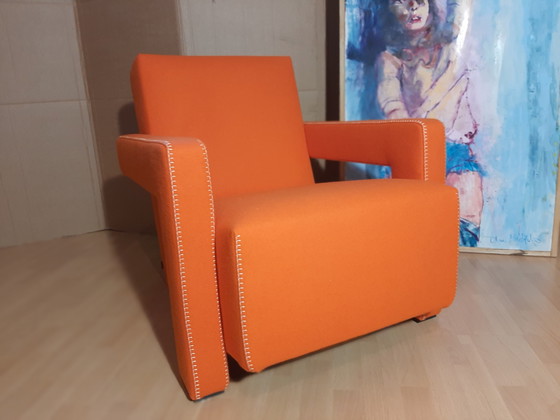 Image 1 of Cassina Utrecht 637 Nuovo mai usato in panno di lana Ruggine arancione (Serie 13L) Punto cavallo