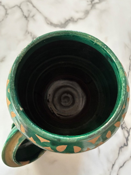 Image 1 of Moroccan carved terracotta pot