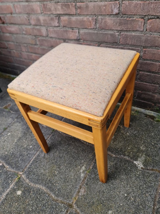 Image 1 of Unique handcrafted vintage Scandinavian style stool 1960s/70s Top Quality & Design