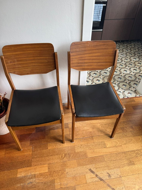 Image 1 of 2 sedie da pranzo scandinave di metà secolo