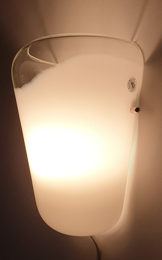 Image 1 of Vintage Mond Geblazen Wandlamp