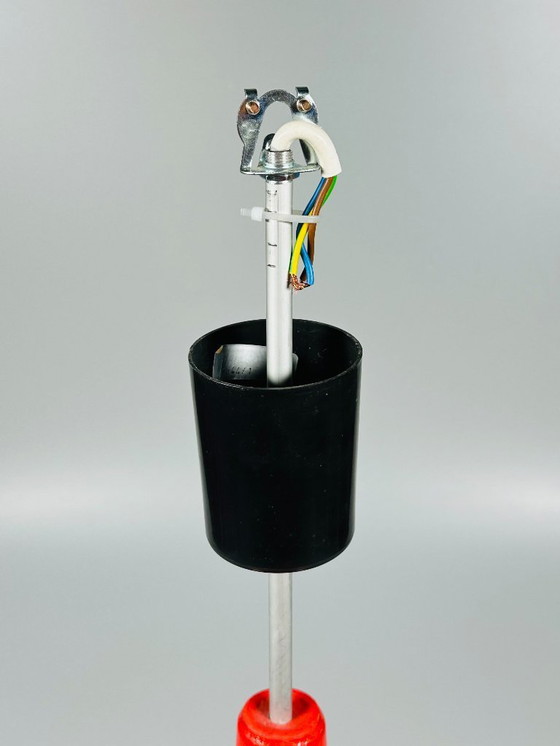 Image 1 of Plafonnier UFO des années 60-70, lampe suspendue en verre de Doria Leuchten, Space Age