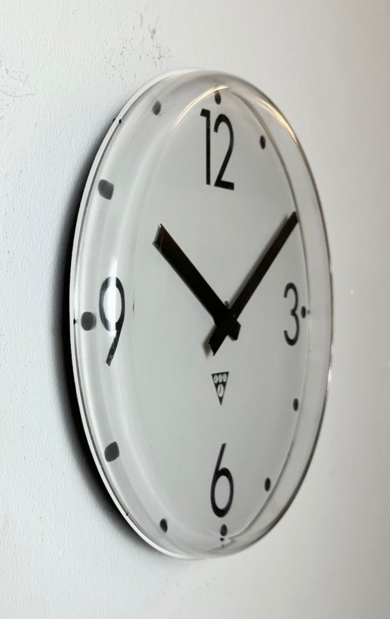 Image 1 of Vintage Office Wall Clock from Pragotron, 1980s
